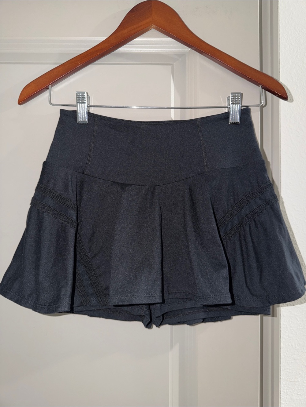 Free people check out my topspin black mini skirt shorts skort S - Picture 6 of 11